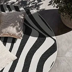 Inomhus- utomhusmatta - Remina (svart/vit)