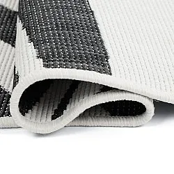 Inomhus- utomhusmatta - Remina (svart/vit)