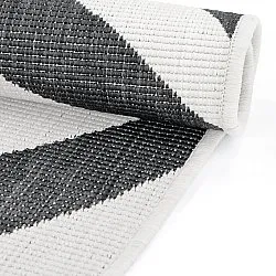 Inomhus- utomhusmatta - Remina (svart/vit)