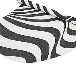 Inomhus- utomhusmatta - Remina (svart/vit)