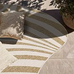 Inomhus- utomhusmatta - Remina (natur/vit)