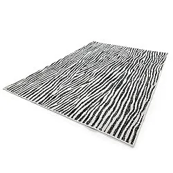 Inomhus- utomhusmatta - Vaura (svart/vit)