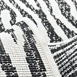 Inomhus- utomhusmatta - Vaura (svart/vit)