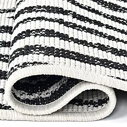 Inomhus- utomhusmatta - Vaura (svart/vit)