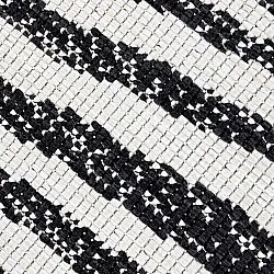 Inomhus- utomhusmatta - Vaura (svart/vit)