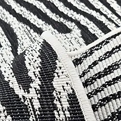 Inomhus- utomhusmatta - Vaura (svart/vit)