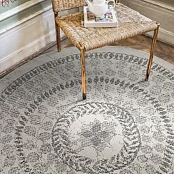 Kruhový koberec - Indoor/Outdoor Malcolm (šedý)