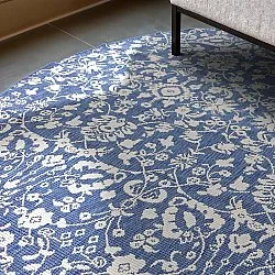 Okrúhly koberec - Brussels Ocean (modrá)