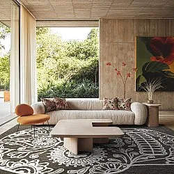 Koberec na interiér a exteriér - Raylan (čierny)