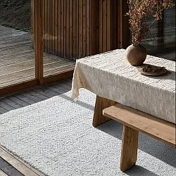 Koberec na vnútorné a vonkajšie použitie - Arco Wool Look (sivá/béžová)
