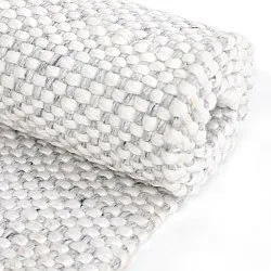 Koberec na vnútorné a vonkajšie použitie - Orta Wool Look (svetlosivá)