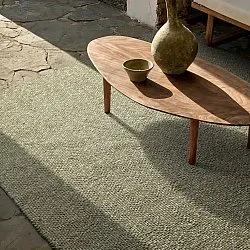 Koberec na vnútorné a vonkajšie použitie - Orta Wool Look (machovo zelená)