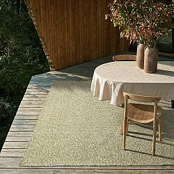 Koberec na vnútorné a vonkajšie použitie - Orta Wool Look (machovo zelená)