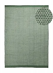 Koberec na vnútorné a vonkajšie použitie - Coastal Wool Look (zelená/biela)