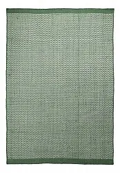 Koberec na vnútorné a vonkajšie použitie - Coastal Wool Look (zelená/biela)