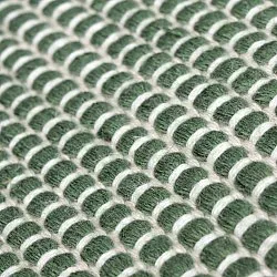 Koberec na vnútorné a vonkajšie použitie - Coastal Wool Look (zelená/biela)