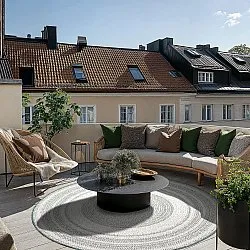 Kruhový koberec - Indoor/Outdoor Angus (zelený)