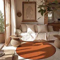 Kruhový koberec - Monsanto (oranžový)