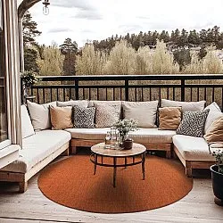 Kruhový koberec - Monsanto (oranžový)