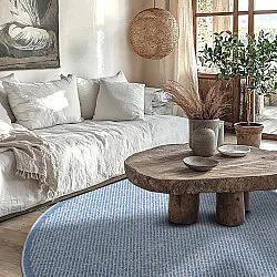 Kruhový koberec - Tromsø (modrý)