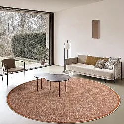 Kruhový koberec - Tromsø (oranžový)