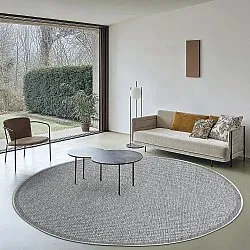 Kruhový koberec - Tromsø (biely)