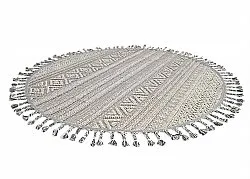 Kruhový koberec - Indoor/Outdoor Athena (šedý)