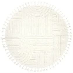 Kruhový koberec - Campbell (offwhite)