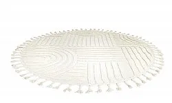 Kruhový koberec - Campbell (offwhite)