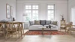 Koberec Wilton - Soussi (červený/multicolor)