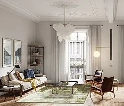 Koberec z viskózy - Jodhpur Špeciálna luxusná edícia (olivová)