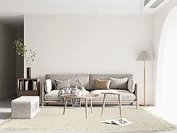 Vlnený koberec - Pike (krémový)