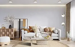 Kruhový koberec - Pike (béžový)