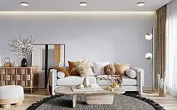 Kruhový koberec - Pike (čierny)