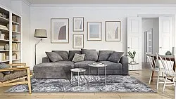 Koberec Wilton - Santi (tmavošedá/biela)