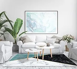 Koberec Wilton - Savino (čierna/biela/zelená)