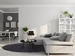 Koberce okrúhle - Antuco (tmavo šedá)