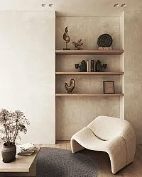 Kruhový koberec - Avafors Wool Bubble (hnedý)