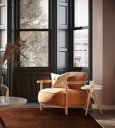 Koberec okrúhly - Bovera (hnedá/červená)