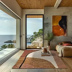 Koberce s dlhým vlasom - Donostia Natural Cotton Shaggy (multi)