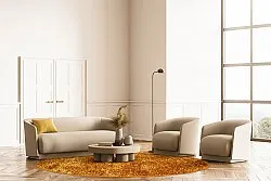 Kruhové koberce - Cosy (okrový)