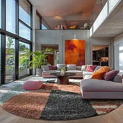 Oválny koberec - Osmery Natural Cotton Shaggy (multi)