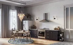 Kruhový koberec - Livley (tmavomodrý)