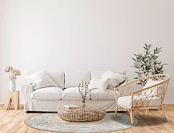 Kruhový koberec - Livley (ružový)