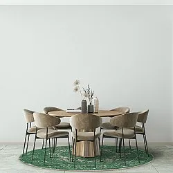 Kruhový koberec - Lainey (zelený)