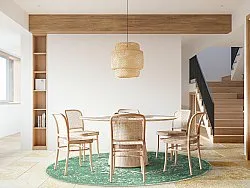 Kruhový koberec - Lainey (zelený)