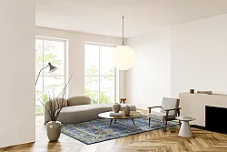 Koberec Wilton - Livley (tmavomodrý)