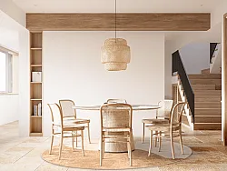 Kruhový koberec - Lazio (béžová/rúžová)