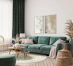 Koberec okrúhly - Gombalia (svetlozelená)