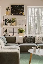 Kruhový koberec - Hamilton (zelený)